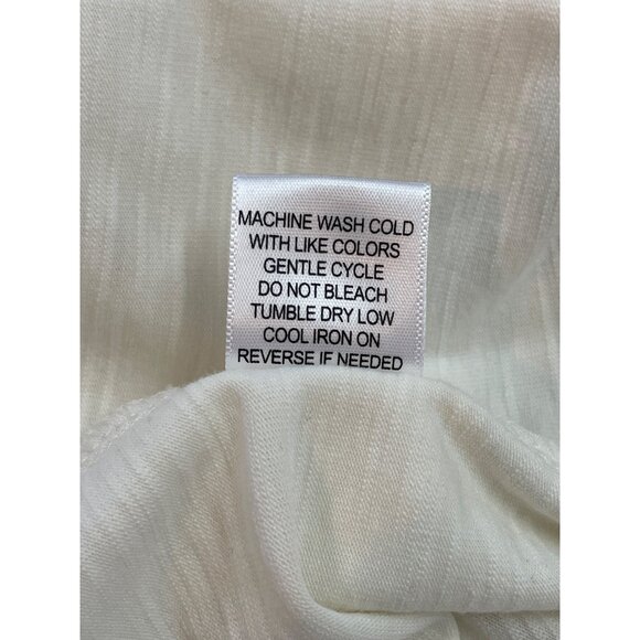 Cure Eyelet Lace Blouse Shirt Cream Womens Size M Romantic - Picture 9 of 11